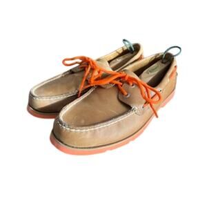 Sperry Top-Siders Men's sz 11.5M Cognac/Orange Boat Shoes